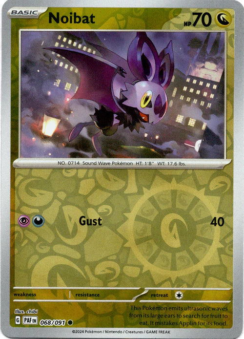 068/091 Noibat (Reverse Holo) - Paldean Fates - Pokémon card (English)