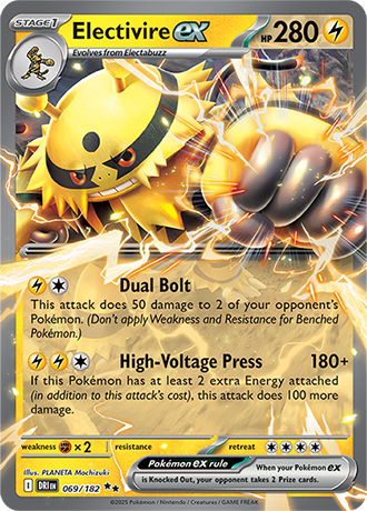 069/182 Electivire EX - Destined Rivals - Pokémon card (English)