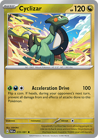 070/091 Cyclizar (Holo) - Paldean Fates - Pokémon card (English)