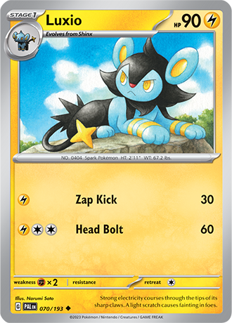 070/193 Luxio - Paldea Evolved - Pokémon card (English)
