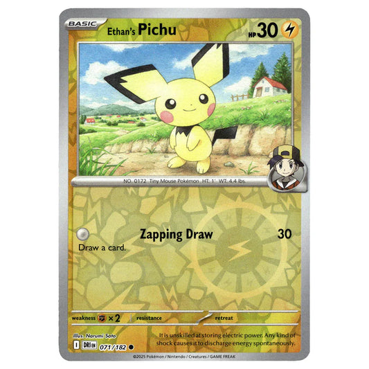 071/182 Ethan's Pichu (Reverse Holo) - Destined Rivals - Pokémon card (English)
