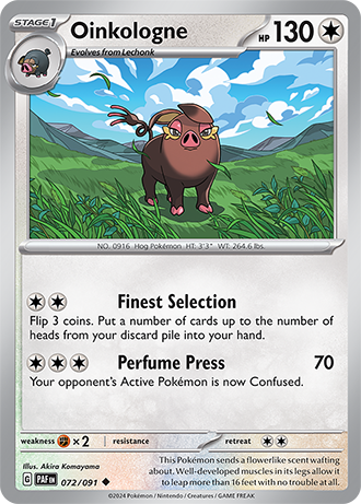 072/091 Oinkologne - Paldean Fates - Pokémon card (English)