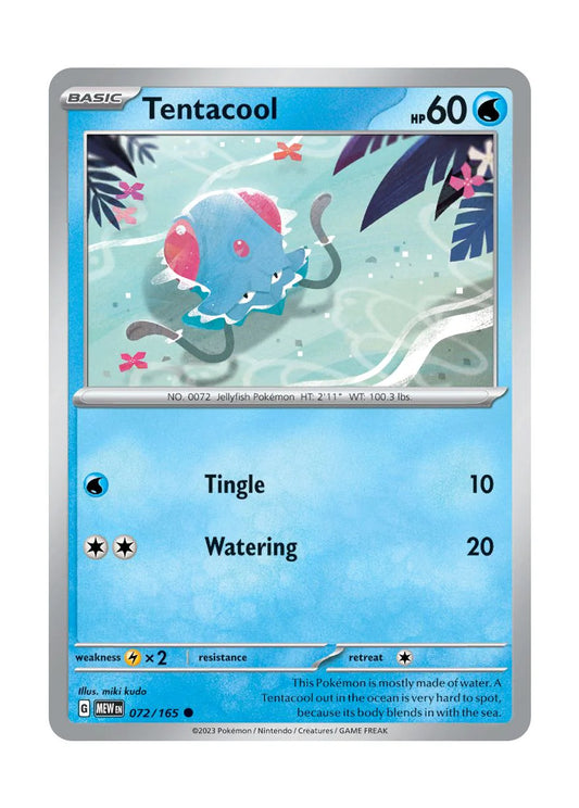 072/165 Tentacool - Pokémon 151 - Pokémon card (English)
