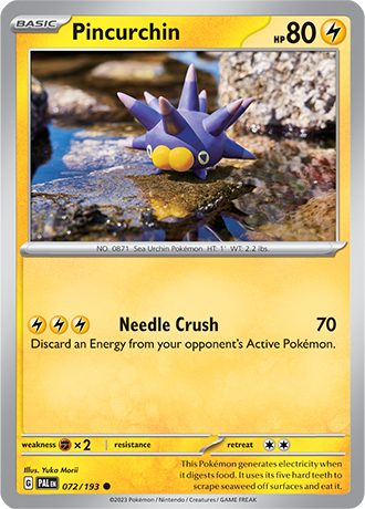 072/193 Pincurchin - Paldea Evolved - Pokémon card (English)