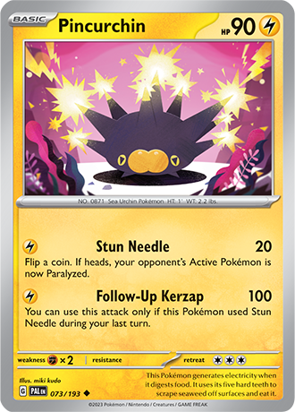 073/193 Pincurchin - Paldea Evolved - Pokémon card (English)