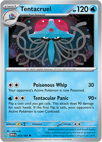 073/165 Tentacruel - Pokémon 151 - Pokémon card (English)