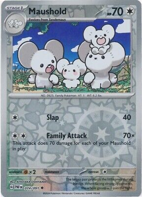 074/091 Maushold (Reverse Holo) - Paldean Fates - Pokémon card (English)