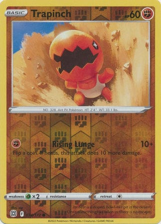 074/172 Trapinch (Reverse Holo) (Brilliant Stars) Pokemon card (English)