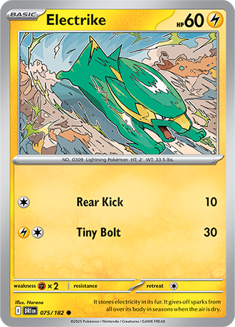 075/182 Electrike - Destined Rivals - Pokémon card (English)