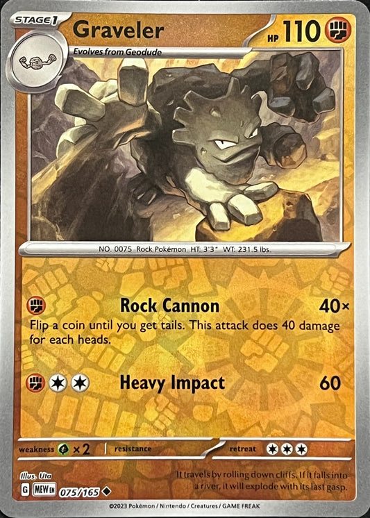 075/165 Graveler (Reverse Holo) - Pokémon 151 - Pokémon card (English)