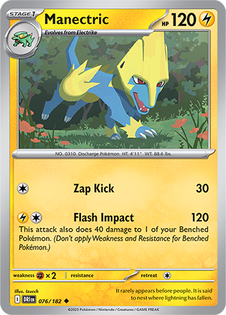 076/182 Manectric - Destined Rivals - Pokémon card (English)