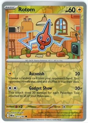 077/182 Rotom (Reverse Holo) - Destined Rivals - Pokémon card (English)