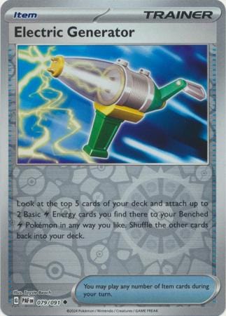 079/091 Electric Generator (Reverse Holo) - Item - Paldean Fates - Pokémon card (English)
