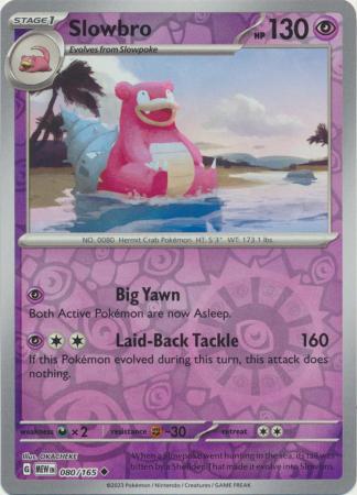 080/165 Slowbro (Reverse Holo) - Pokémon 151 - Pokémon card (English)