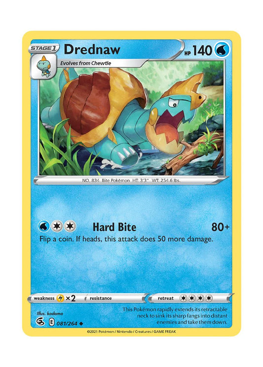 081/264 Drednaw / Stage 1 / Uncommon (Fusion Strike) English card