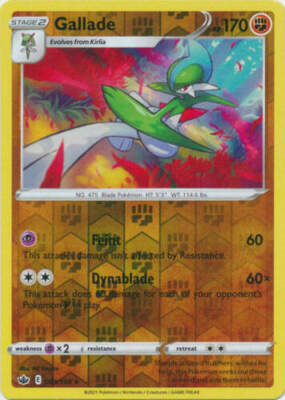 081/198 Gallade (Rare reverse holo) (Chilling Reign) Pokémon card (English)