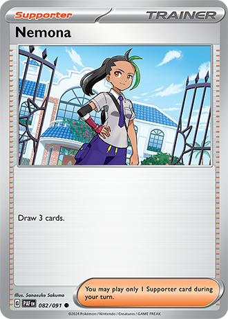 082/091 Nemona - Supporter - Paldean Fates - Pokémon card (English)