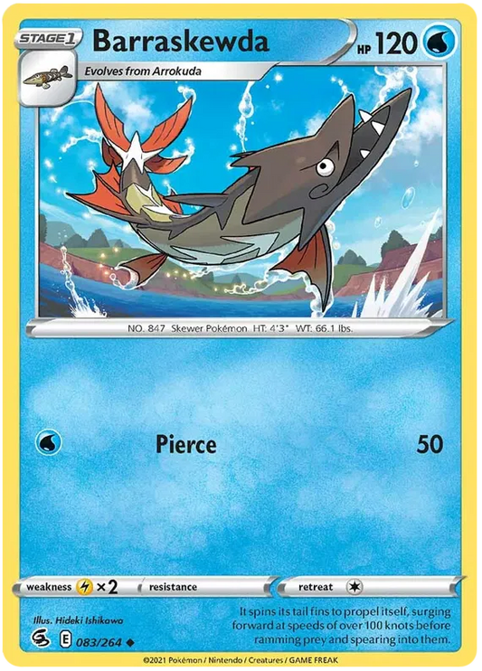 083/264 Barraskewda (Fusion Strike) Pokemon card (English)