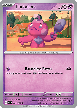 083/182 Tinkatink / Basic / Common (Paradox Rift) English card
