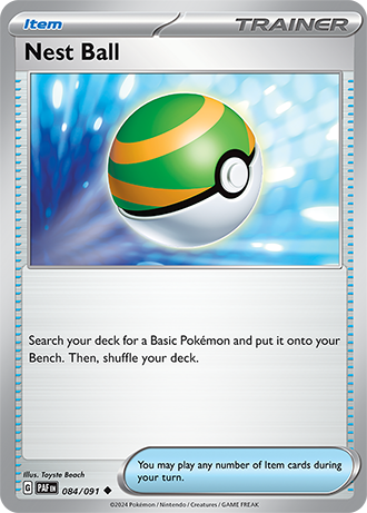 084/091 Nest Ball - Item - Paldean Fates - Pokémon card (English)