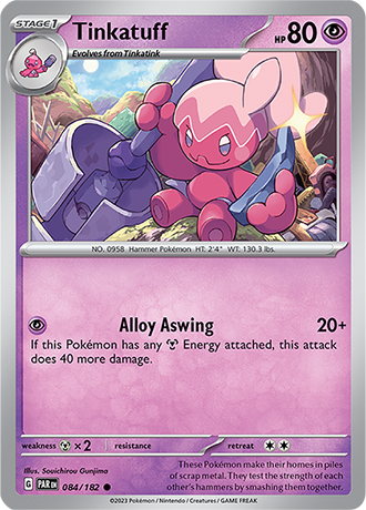 084/182 Tinkatuff / Stage 1 / Common (Paradox Rift) English card