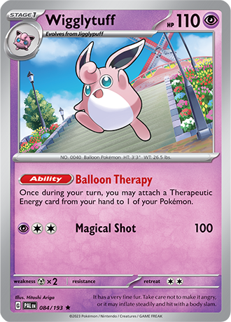 084/193 Wigglytuff holo - Paldea Evolved - Pokémon card (English)