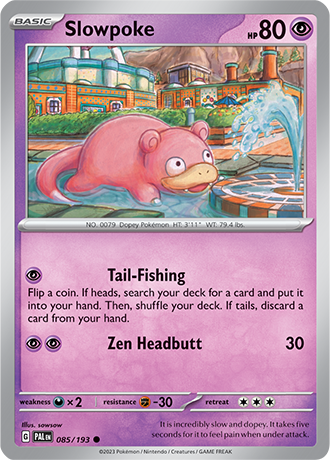 085/193 Slowpoke / Basic / Common (Paldea Evolved) English card