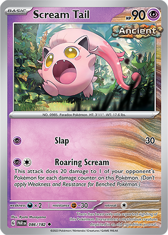 086/182 Scream Tail / Basic / Uncommon (Paradox Rift) English card