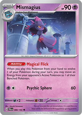 088/193 Mismagius - Paldea Evolved - Pokémon card (English)