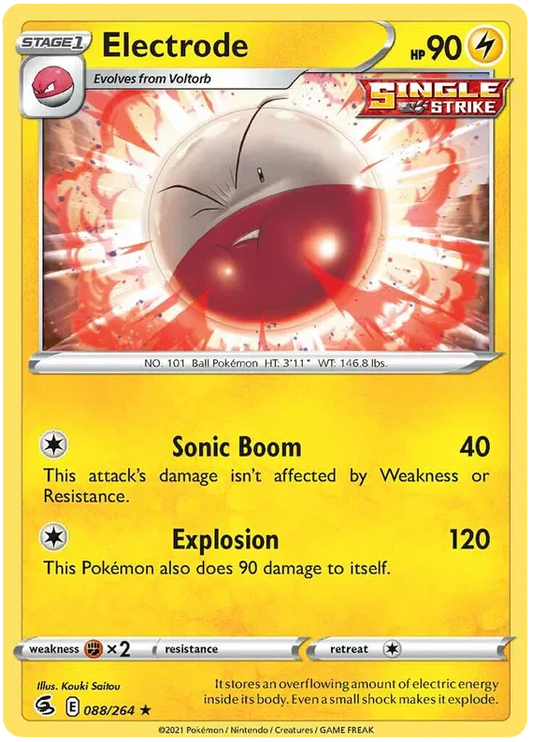 088/264 Electrode (Rare) (Fusion Strike) Pokemon card (English)