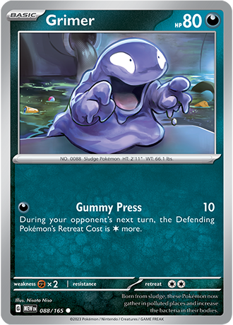 088/165 Grimer - Pokémon 151 - Pokémon card (English)