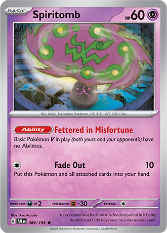 089/193 Spiritomb holo - Paldea Evolved - Pokémon card (English)