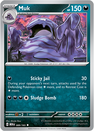 089/165 Muk - Pokémon 151 - Pokémon card (English)