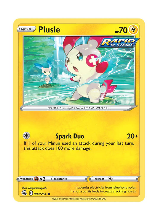 089/264 Plusle / Basic / Common (Fusion Strike) English card
