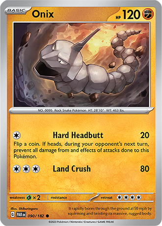 090/182 Onix / Basic / Common (Paradox Rift) English card