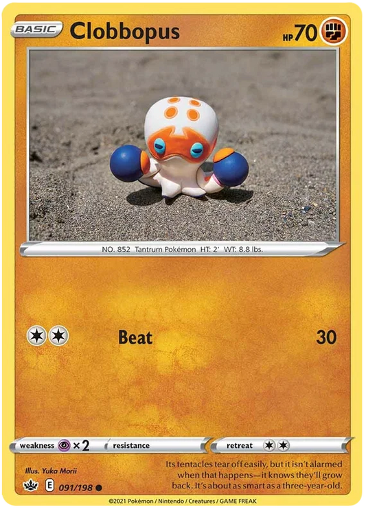 091/198 Clobbopus (Chilling Reign) Pokémon card (English)