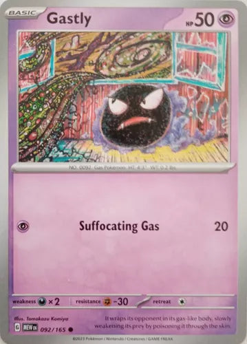 092/165 Gastly - Pokémon 151 - Pokémon card (English)
