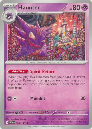 093/165 Haunter - Pokémon 151 - Pokémon card (English)