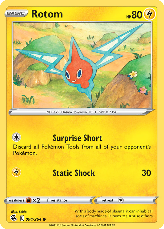 094/264 Rotom / Basic / Common (Fusion Strike) English card