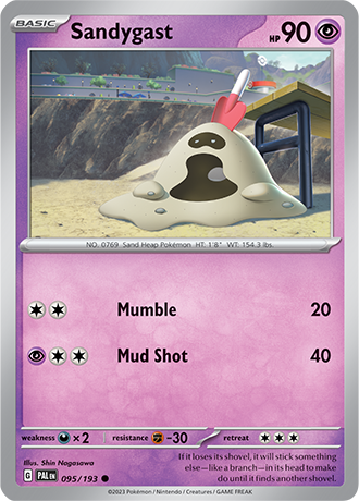 095/193 Sandygast - Paldea Evolved - Pokémon card (English)