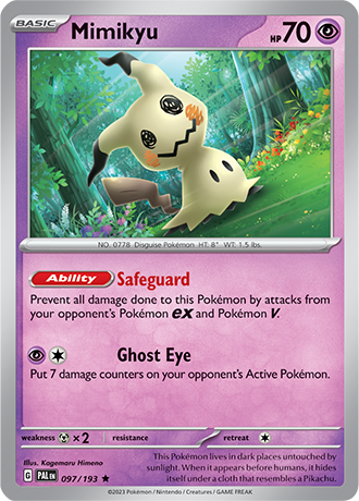 097/193 Mimikyu (Holo) - Paldea Evolved - Pokémon card (English)