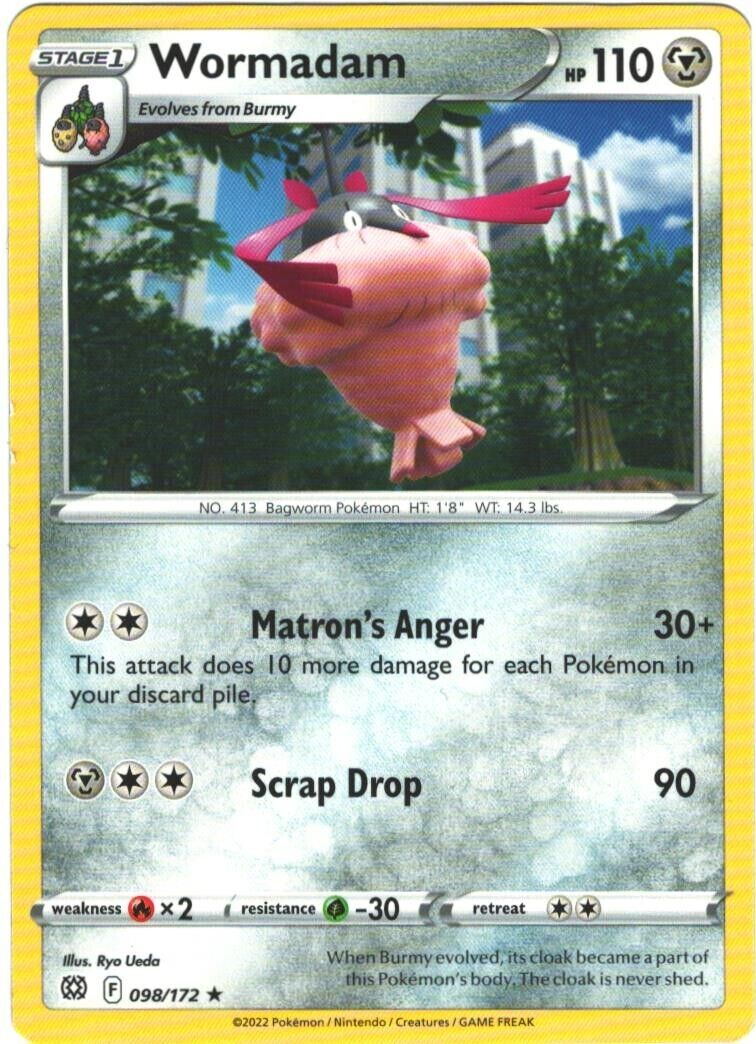 098/172 Wormadam (Rare) (Brilliant Stars) Pokemon card (English)