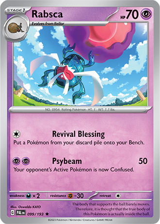 099/193 Rabsca / Stage 1 / Rare/Holo (Paldea Evolved) English card