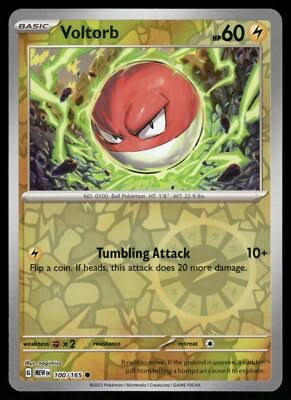 100/165 Voltorb (Reverse Holo) - Pokémon 151 - Pokémon card (English)