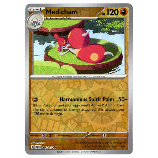 100/182 Medicham (Reverse Holo) - Destined Rivals - Pokémon card (English)