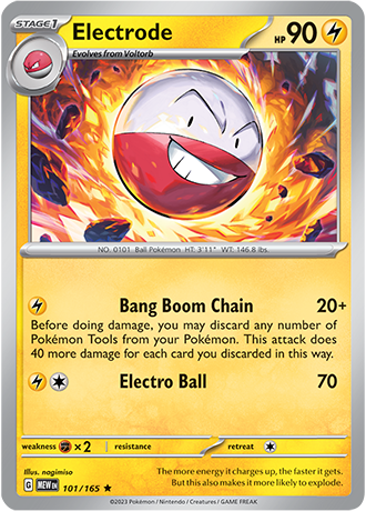 101/165 Electrode (Holo) - Pokémon 151 - Pokémon card (English)