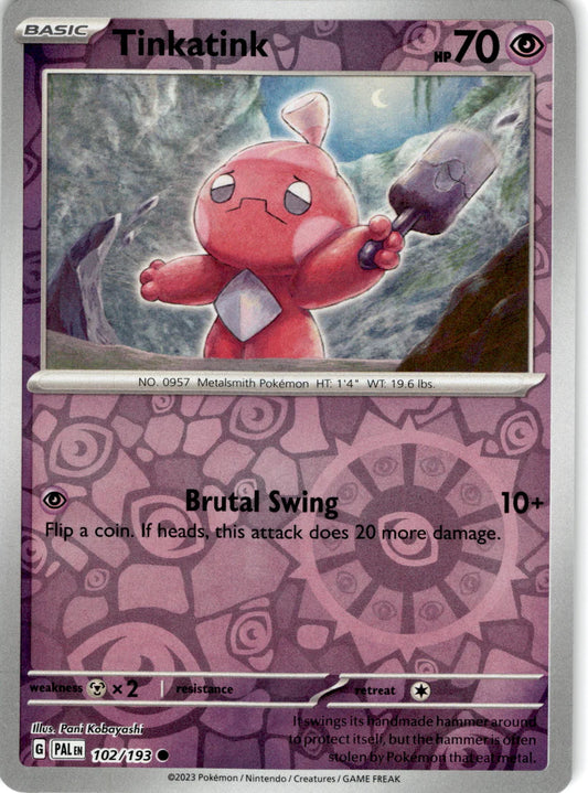 102/193 Tinkatink (Reverse Holo) - Paldea Evolved - Pokémon card (English)