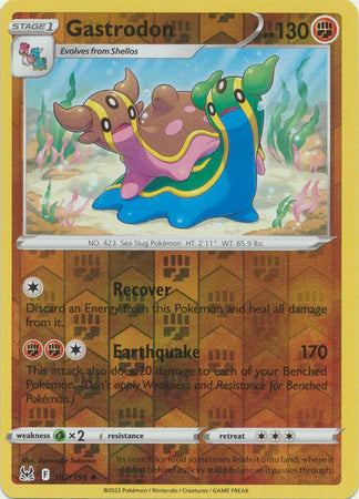 102/196 Gastrodon (Reverse Holo) (Lost Origin) Pokemon card (English)