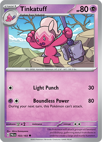 103/193 Tinkatuff - Paldea Evolved - Pokémon card (English)