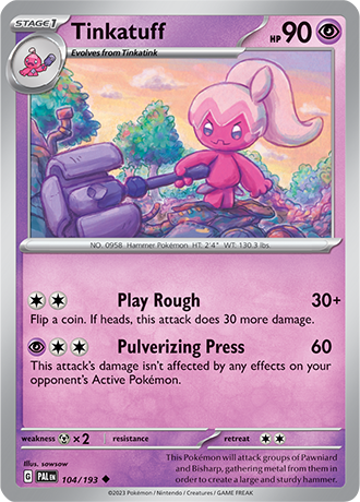 104/193 Tinkatuff -Paldea Evolved - Pokémon card (English)
